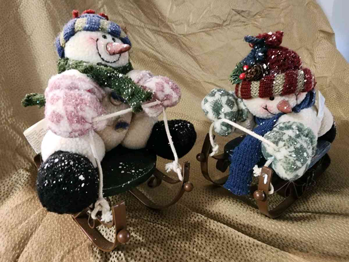 Snowman sled decor - Knoxville, Tennessee