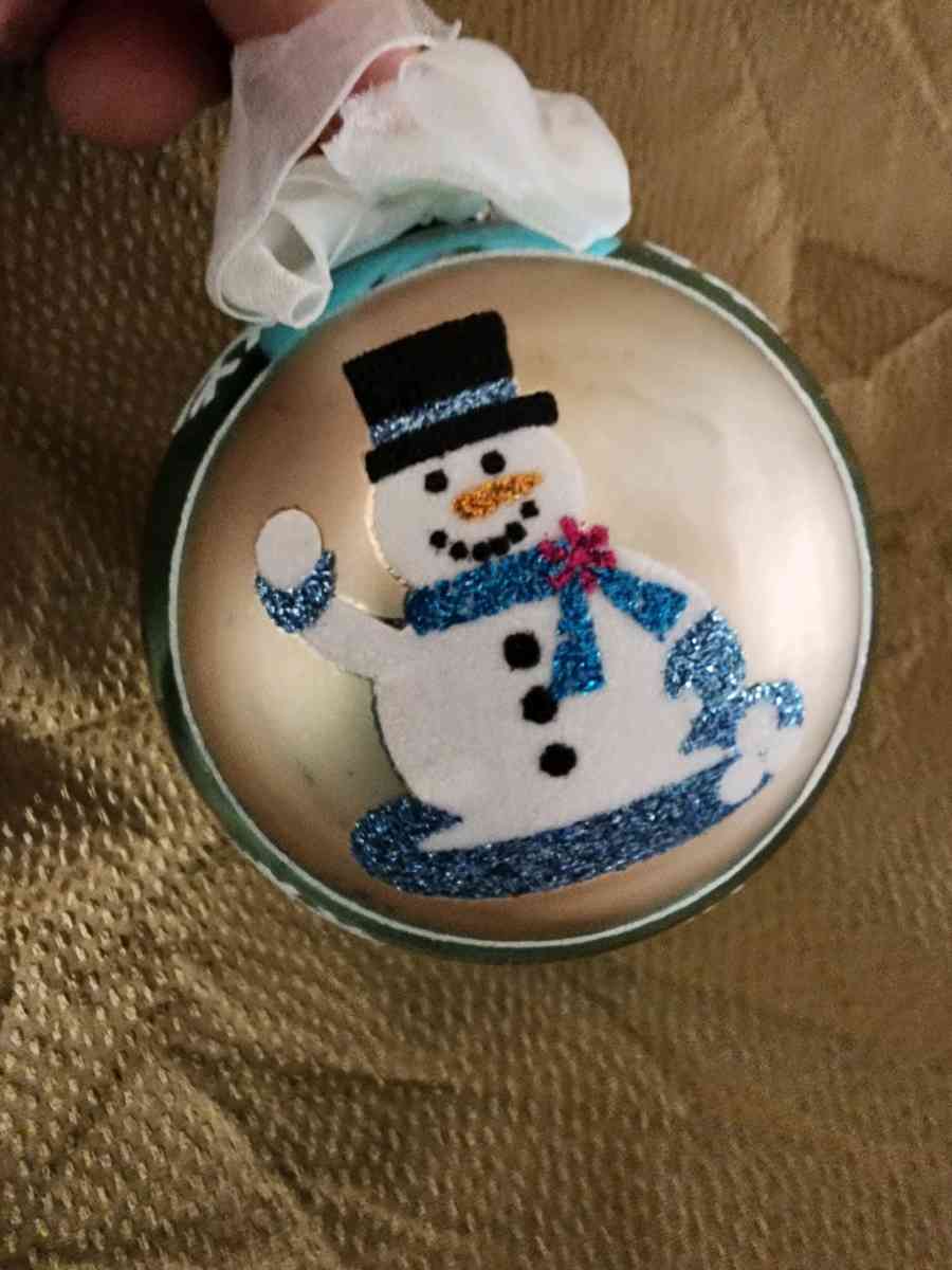 Snowman glass ornament - Knoxville, Tennessee
