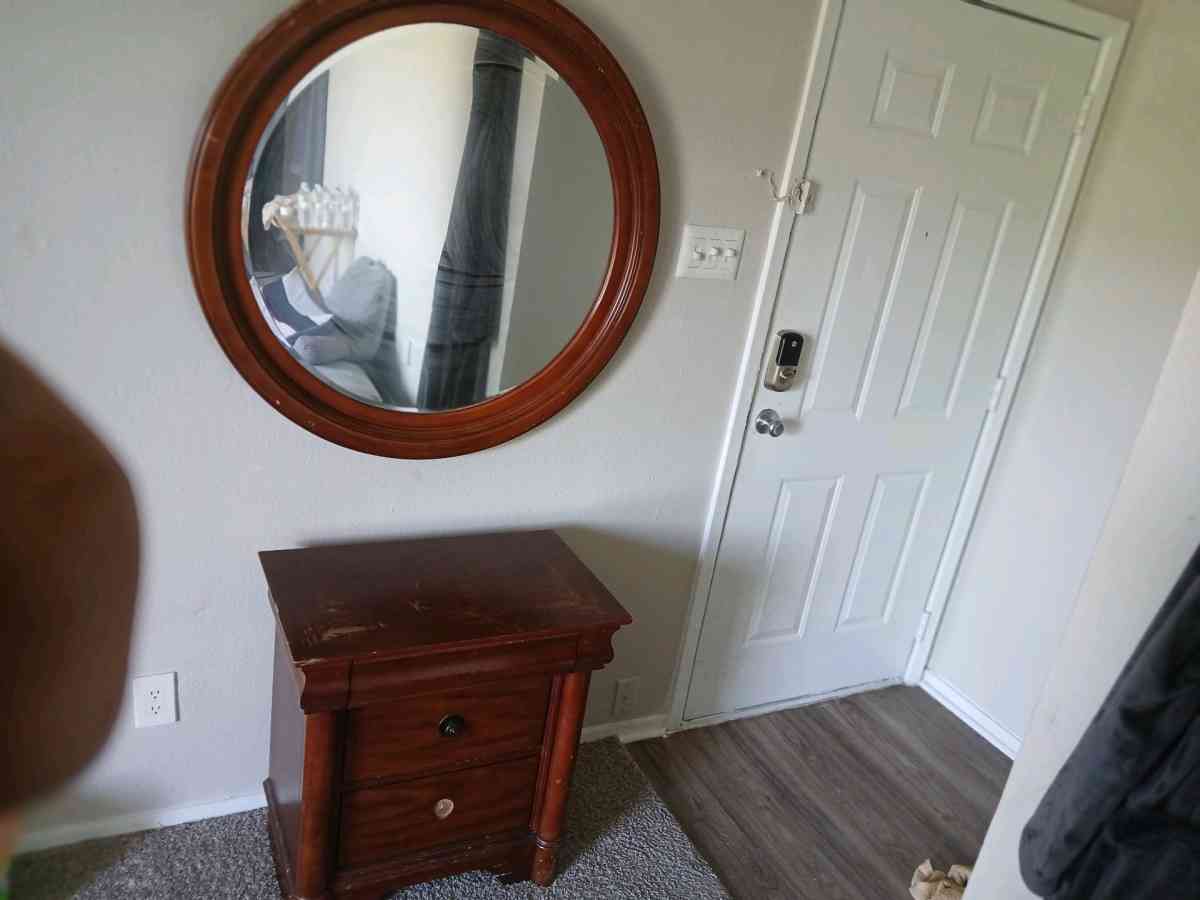 Dresser Mirror And Nightstand - Fort Worth, Texas - FleaMarketBay