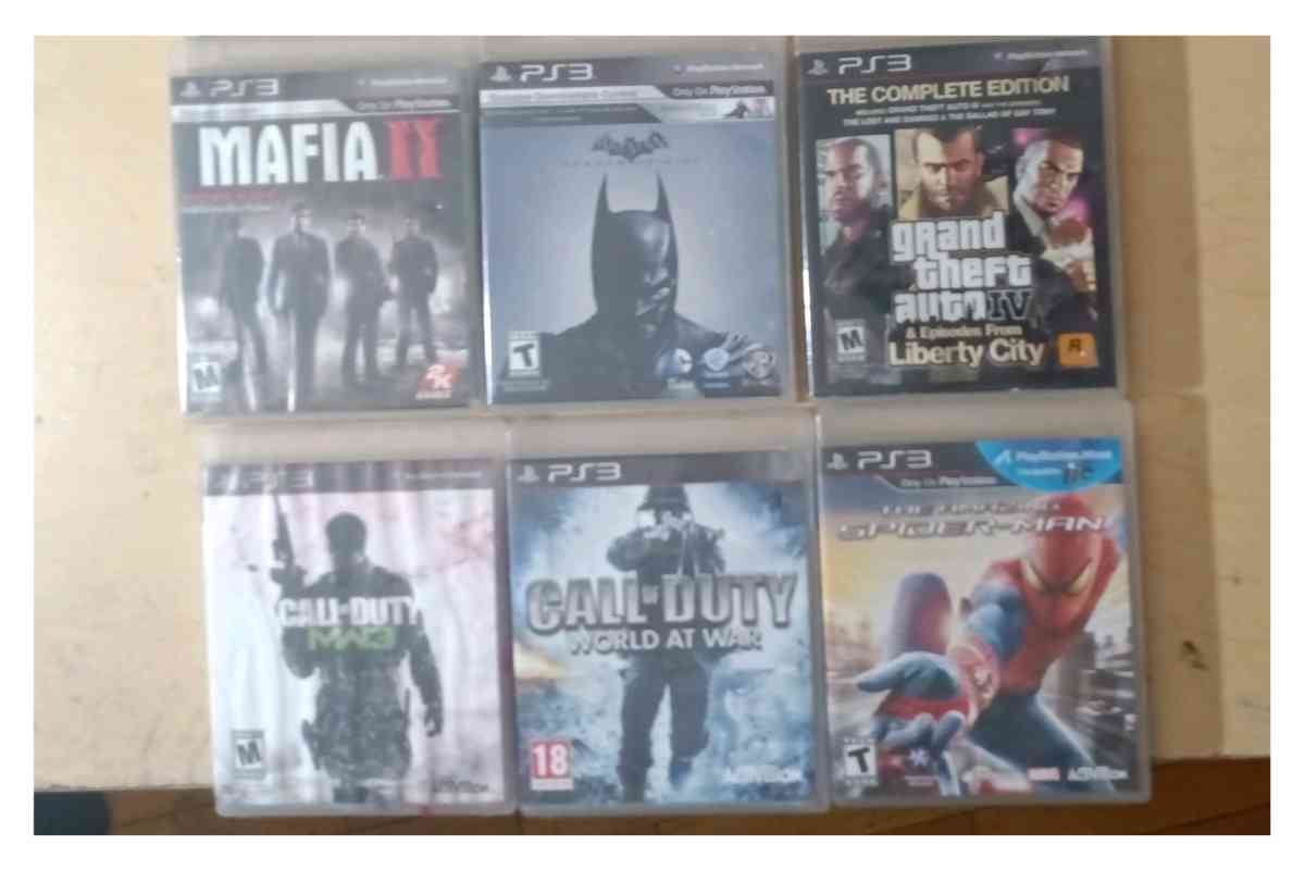 PS3 Console and 6 games - Charlotte, North Carolina - FleaMarketBay