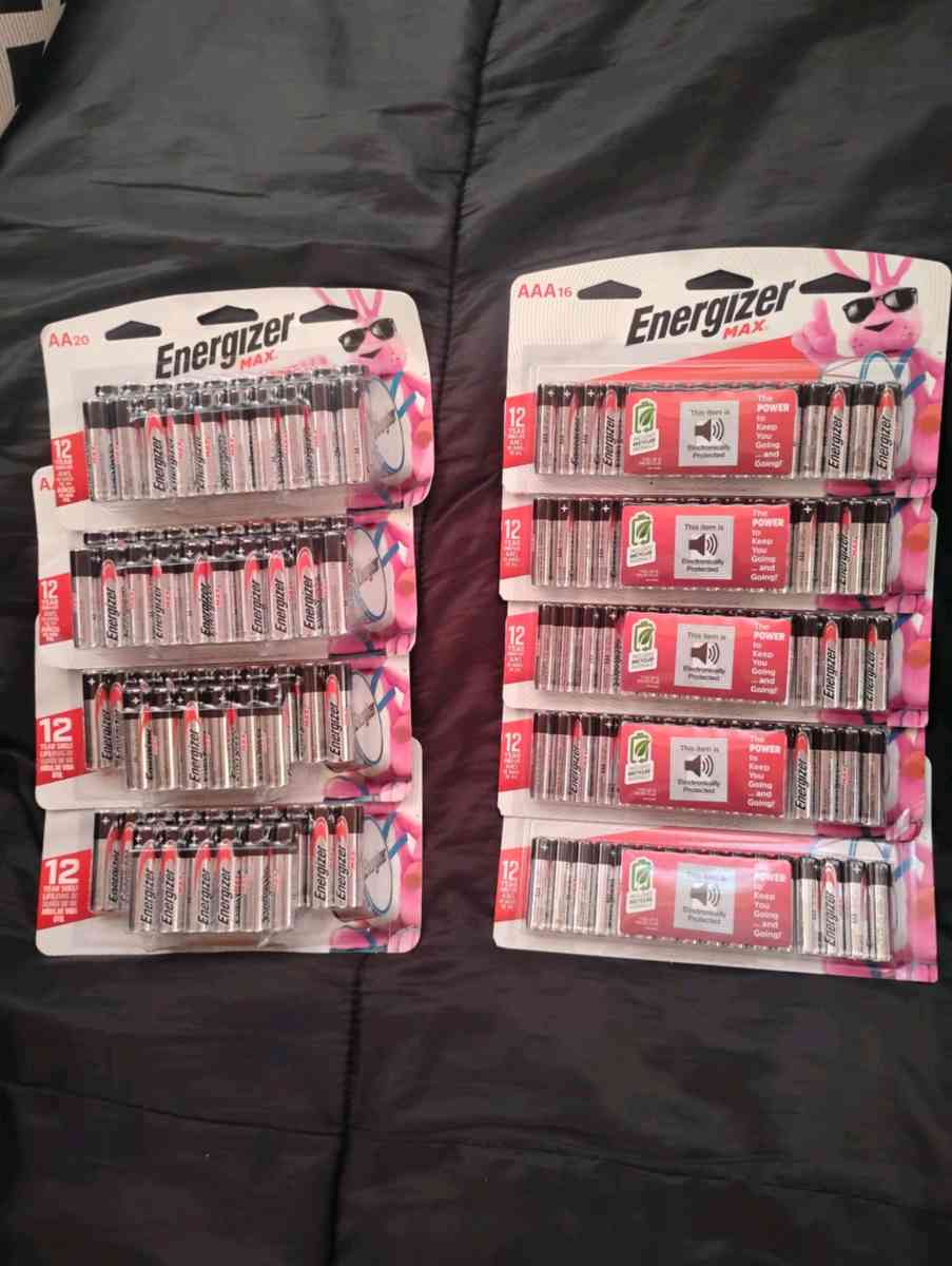 Energizer Batteries AA and AAA - Fayetteville, North Carolina