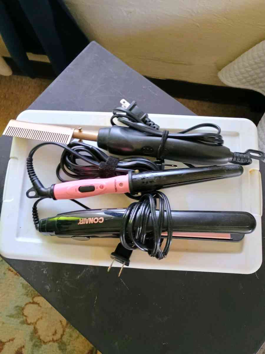 hot comb mini hair straightener mini curling wand - Lakeland, Georgia - FleaMarketBay
