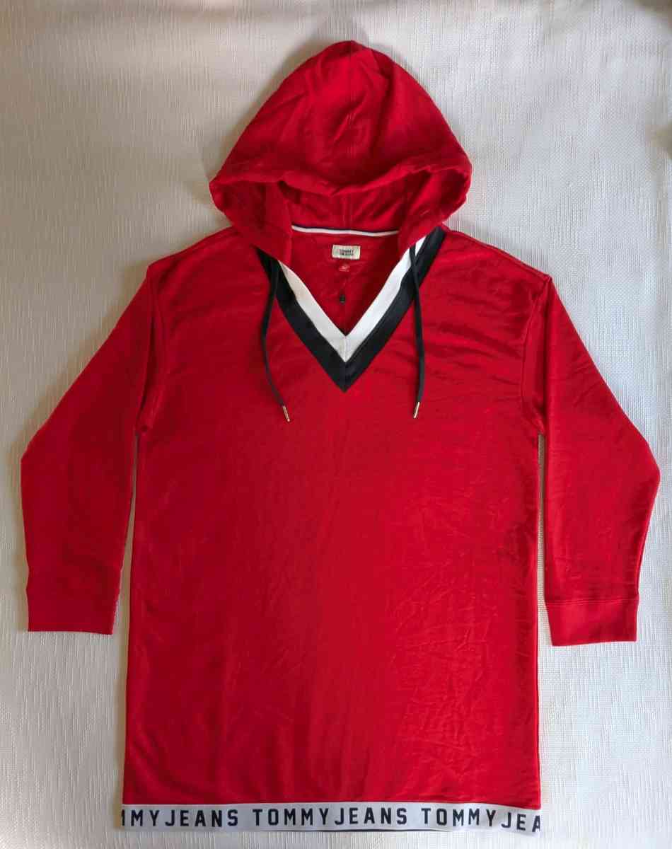 Tommy Hilfiger Tommy Jeans Womens Hooded Sweatshirt Dress - Staten Island, New York - FleaMarketBay