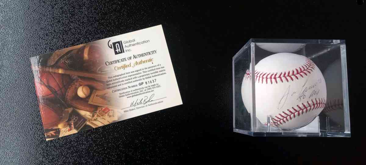 baseball signed by Jose Canseco with coa - Asheboro, North Carolina - FleaMarketBay
