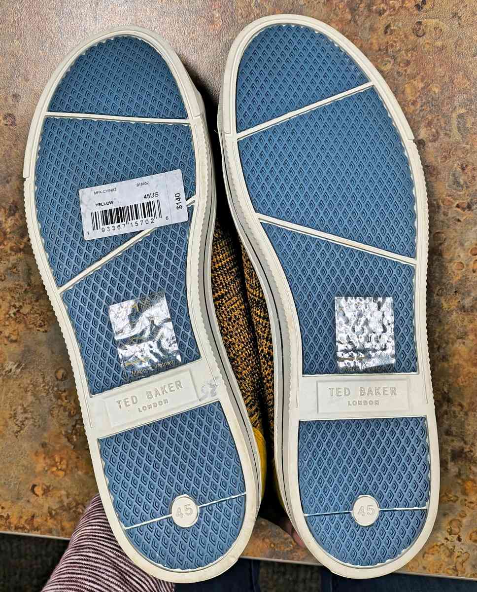 Ted Baker London Mens US 12 Low Top Fashion Sneaker  New - Brodhead, Wisconsin - FleaMarketBay