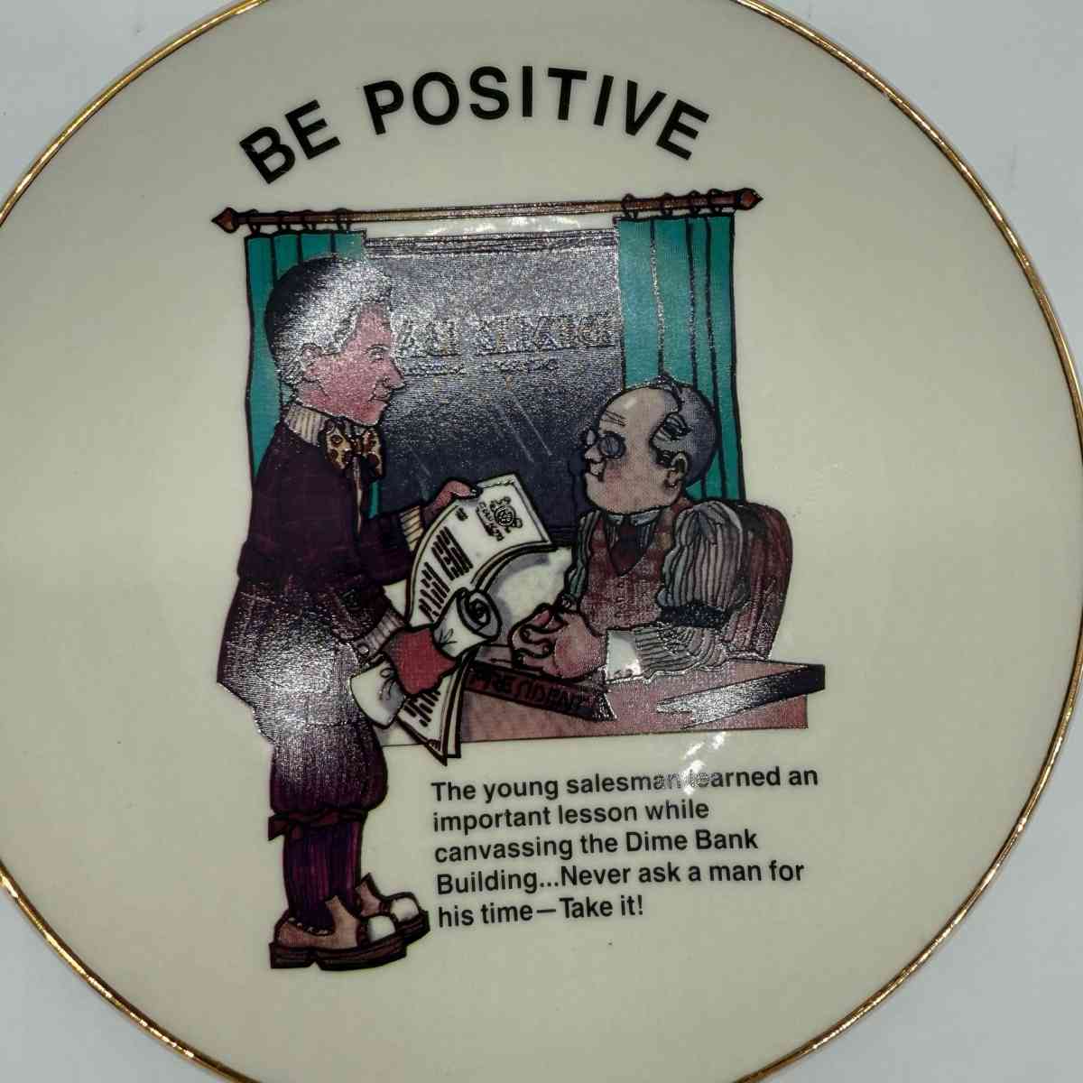 The W Clement Stone Signature Collection BE POSITIVE Plate - Mount Washington, Kentucky - FleaMarketBay