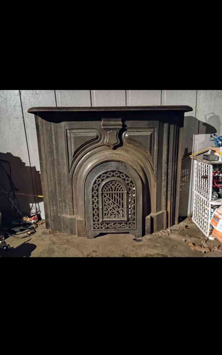 Victorian Cast Iron Fireplace Surround and Mantle - Florence, Mississippi - FleaMarketBay