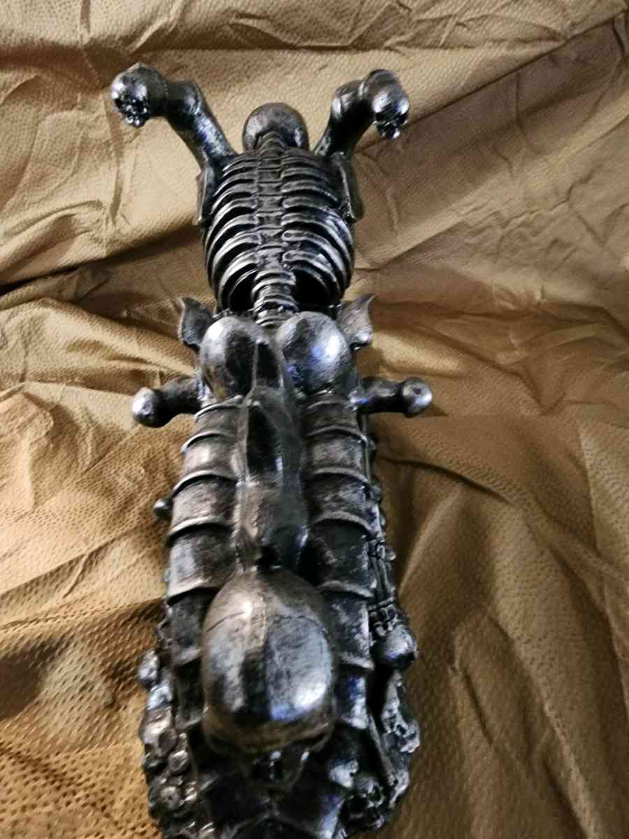 Skeleton biker wine bottle holder - Knoxville, Tennessee - FleaMarketBay