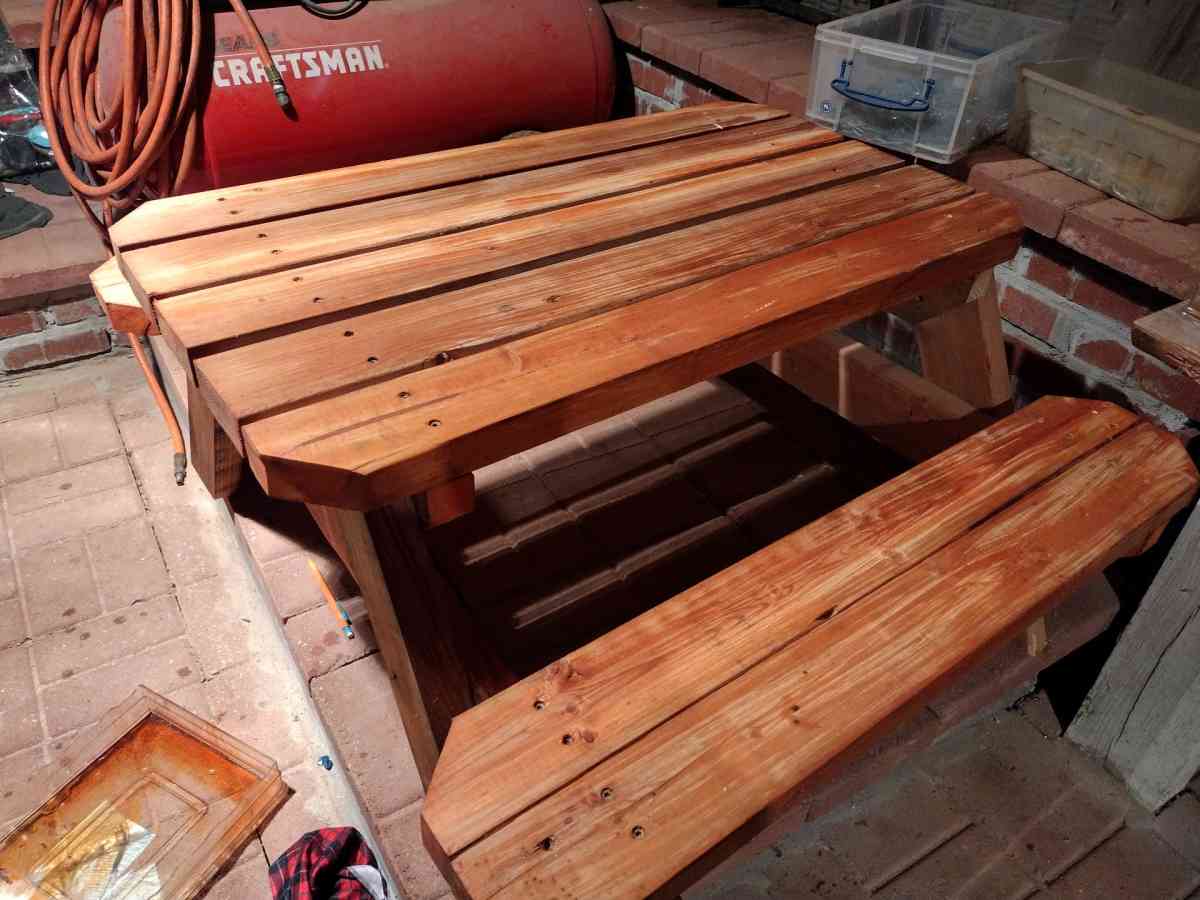 hand built Kids and adult sized picnic tables - Griffin, Georgia - FleaMarketBay