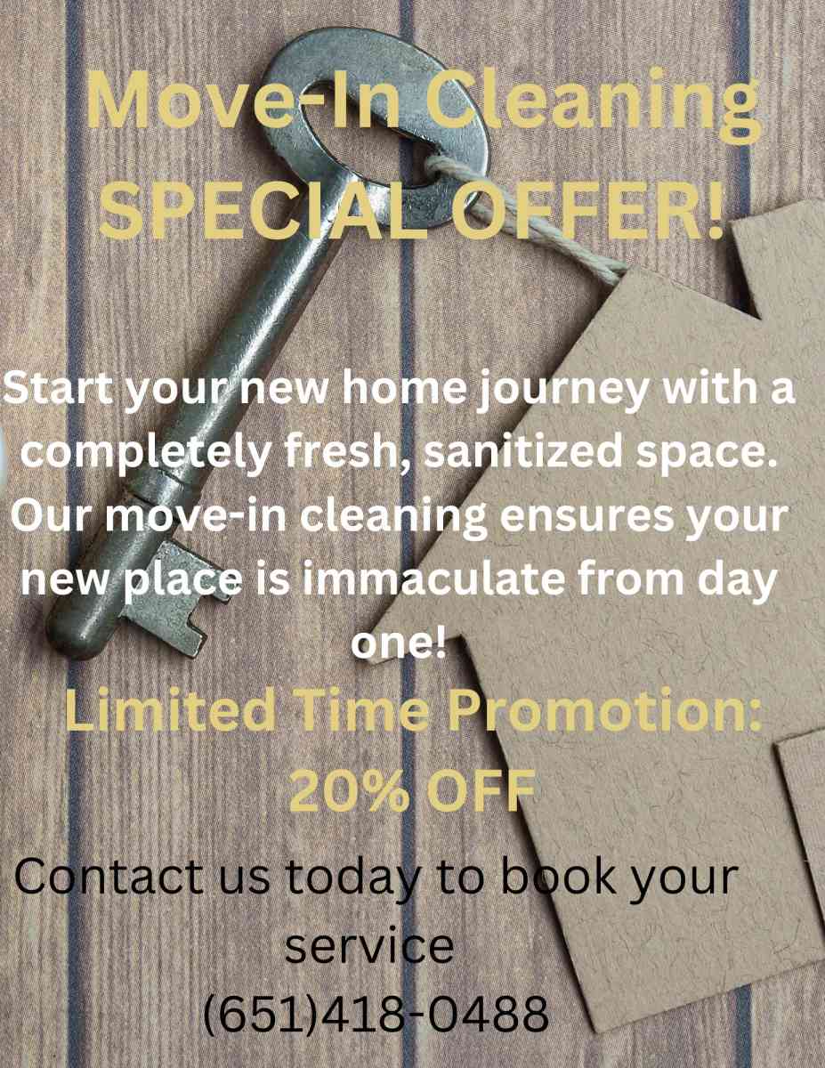 home cleaning service move in cleaning special