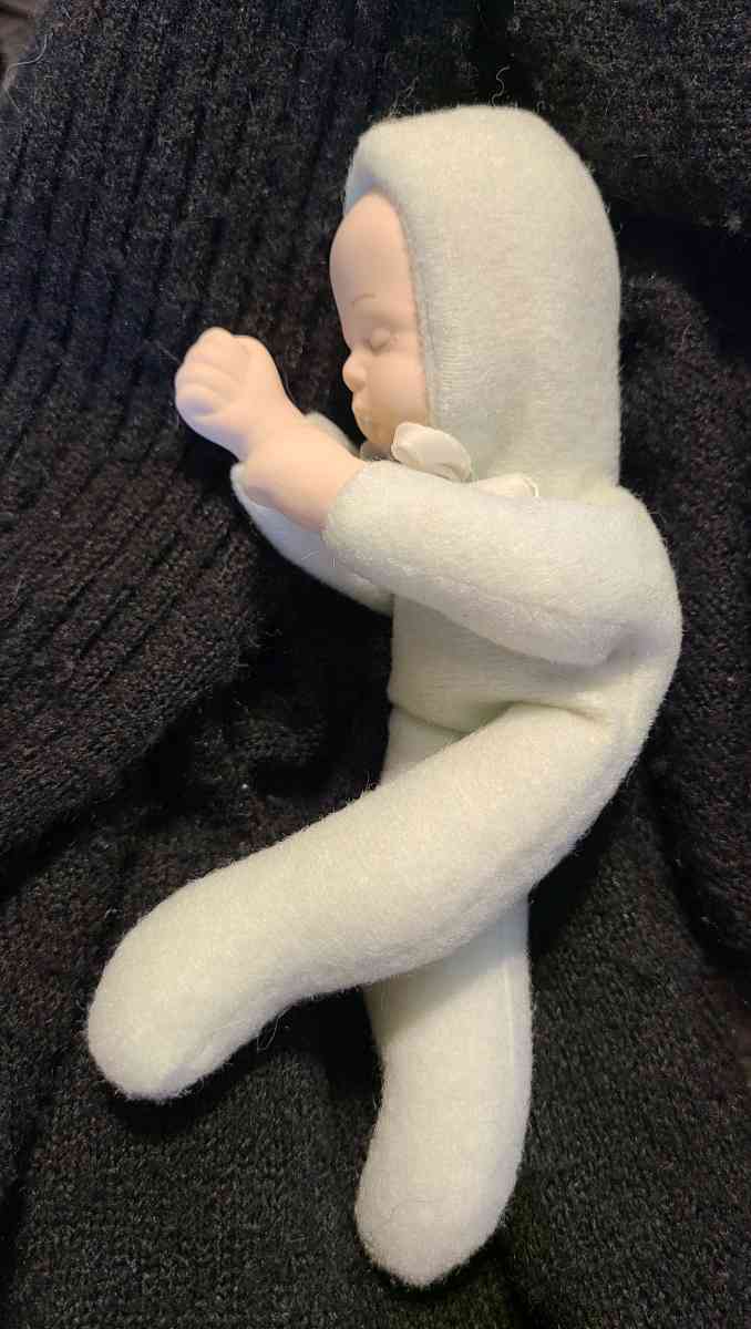 1980 OOAK Vintage SoftBody 7 Porcelain Sleeping Baby Doll  R - Akron, Ohio - FleaMarketBay