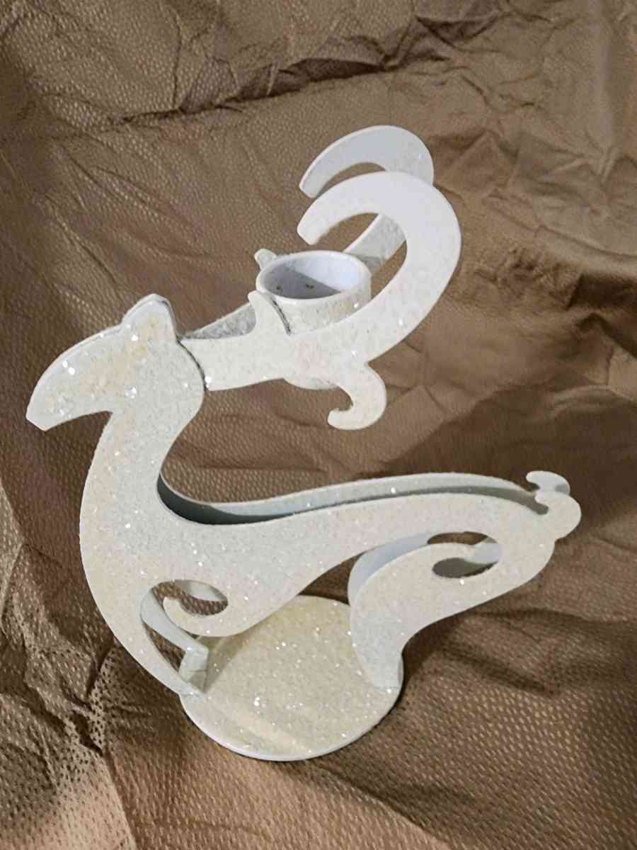 Glittery reindeer candle holder - Knoxville, Tennessee - FleaMarketBay