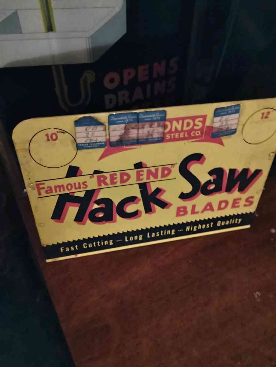hack saw advertising display - Repton, Alabama