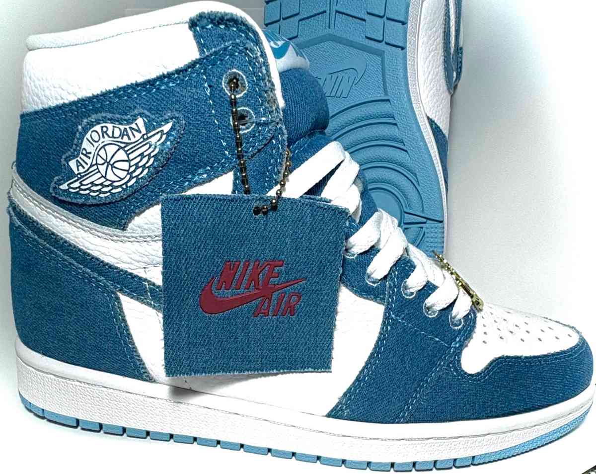 Nike Jordan Retro 1 Og Denim Size 7 8 10 - Houston, Texas - FleaMarketBay