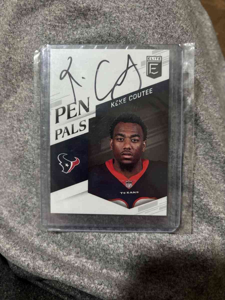 KeKe Coutee autograph football card - Cameron, Texas