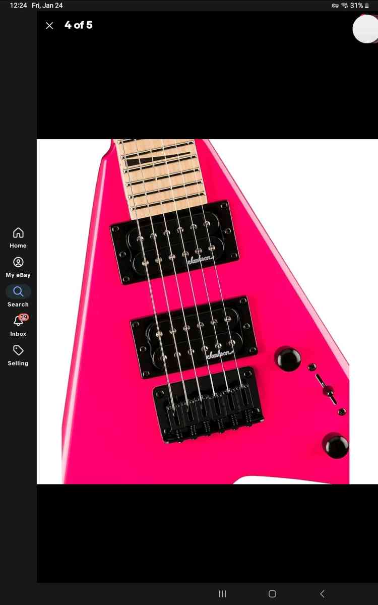 Jackson Electric guitar almost new Barbie Pink - Seattle, Washington - FleaMarketBay