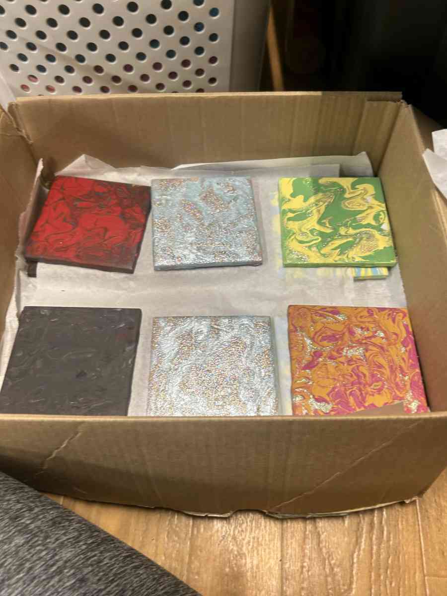 designed ceramic tiles for home decor and used for coasters - Somerville, Alabama - FleaMarketBay