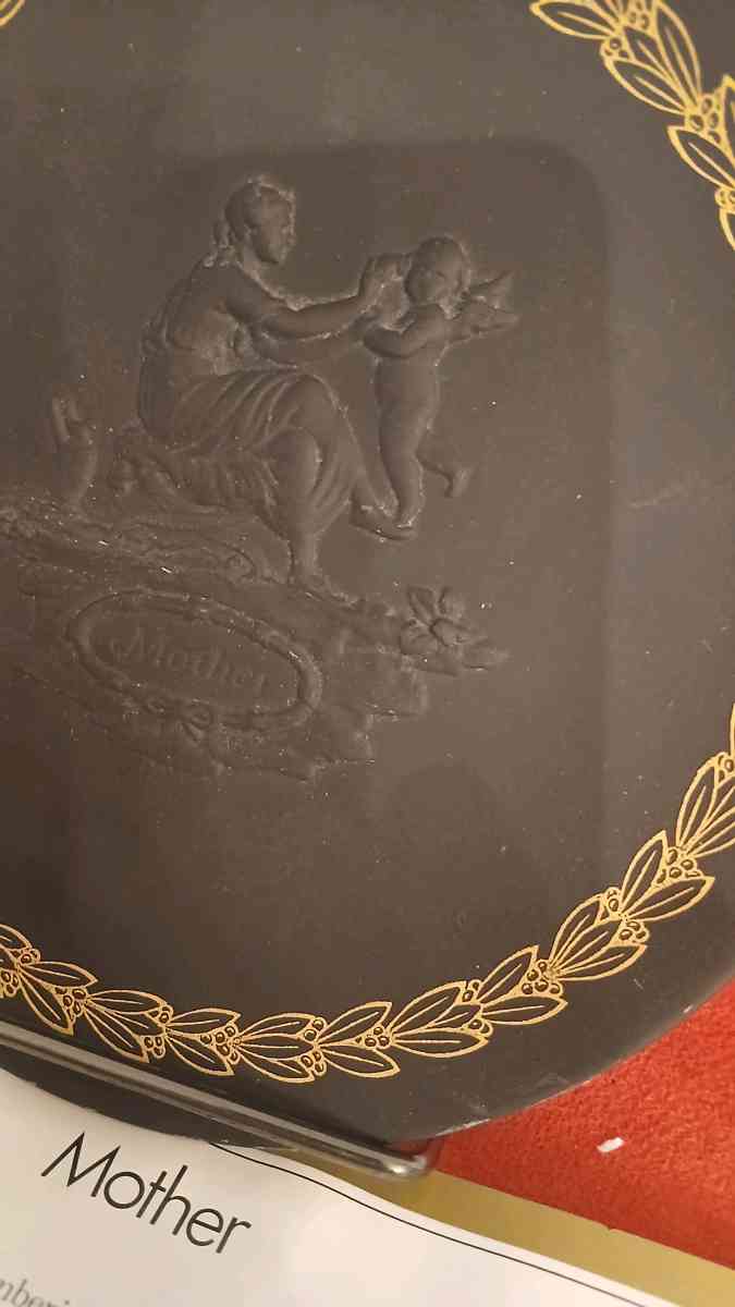 Mother a Black Basalt Plate by Wedgewood - La Crosse, Wisconsin - FleaMarketBay