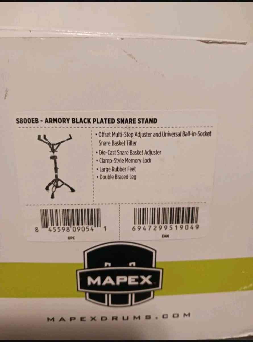 Mapex S800EB Snare Stand Black Veneered - Long Beach, California - FleaMarketBay