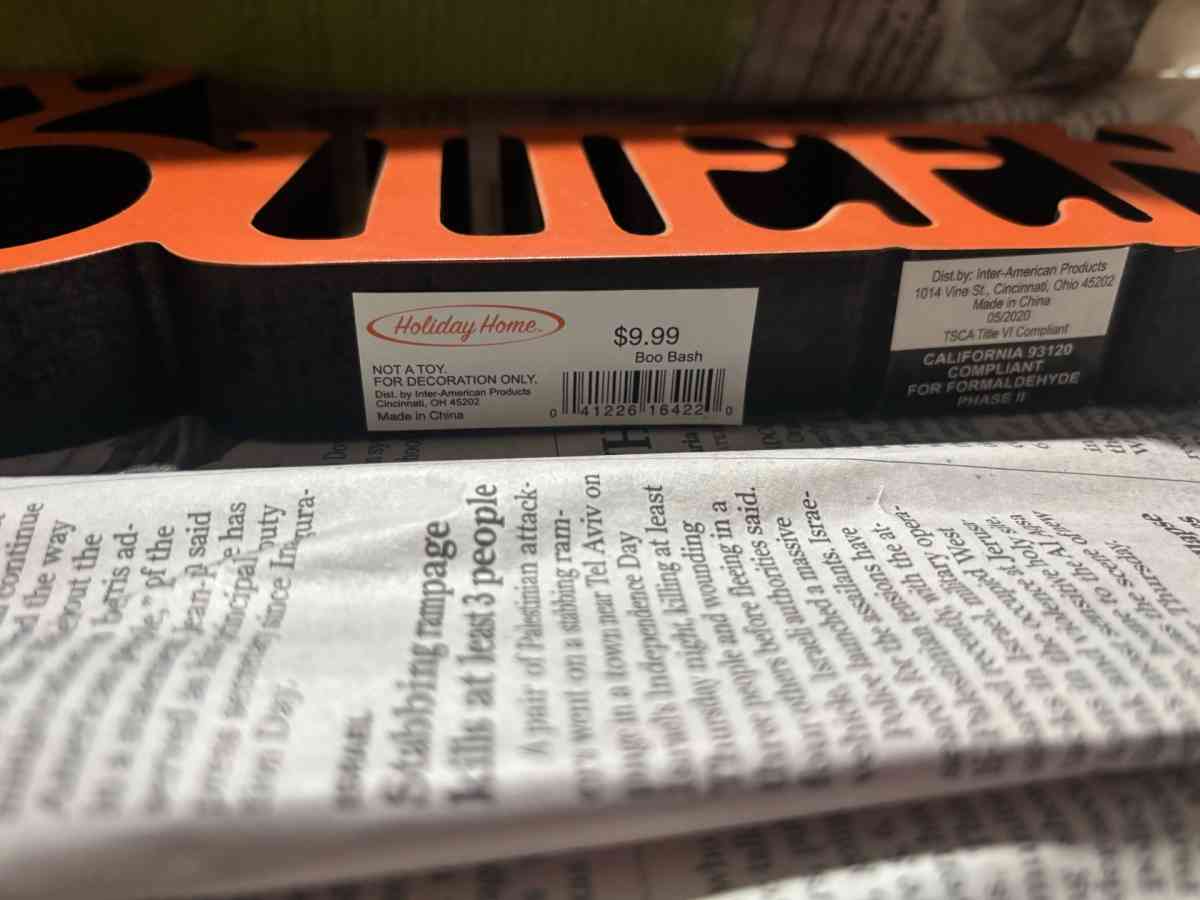 happy Halloween Sign - Cameron, Texas