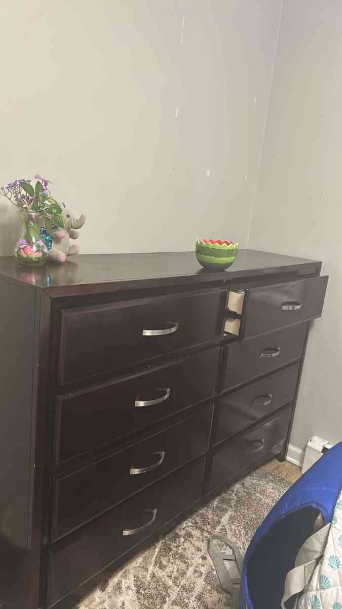 dress and chest drawers