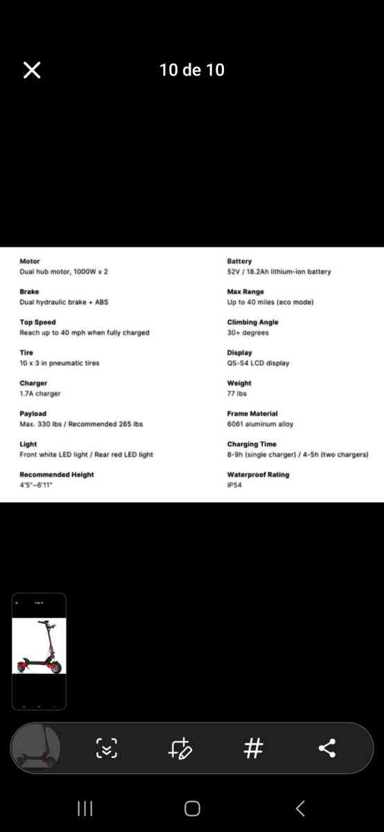 tengo scooter varla con cargador original - Hayward, California - FleaMarketBay