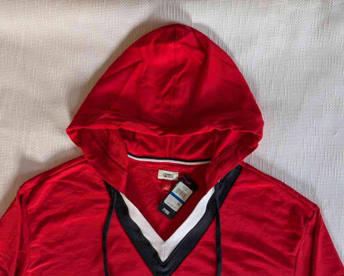 Tommy Hilfiger Tommy Jeans Womens Hooded Sweatshirt Dress - Staten Island, New York - FleaMarketBay