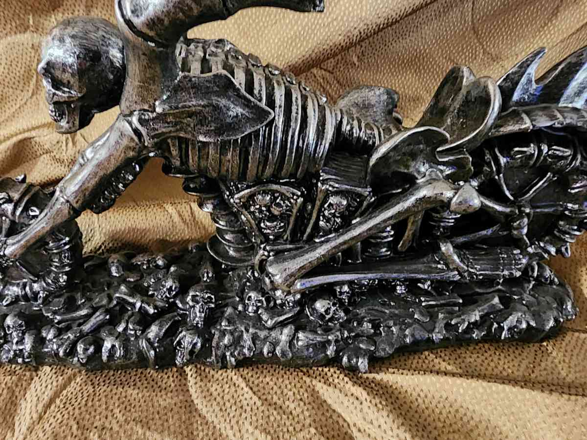 Skeleton biker wine bottle holder - Knoxville, Tennessee - FleaMarketBay