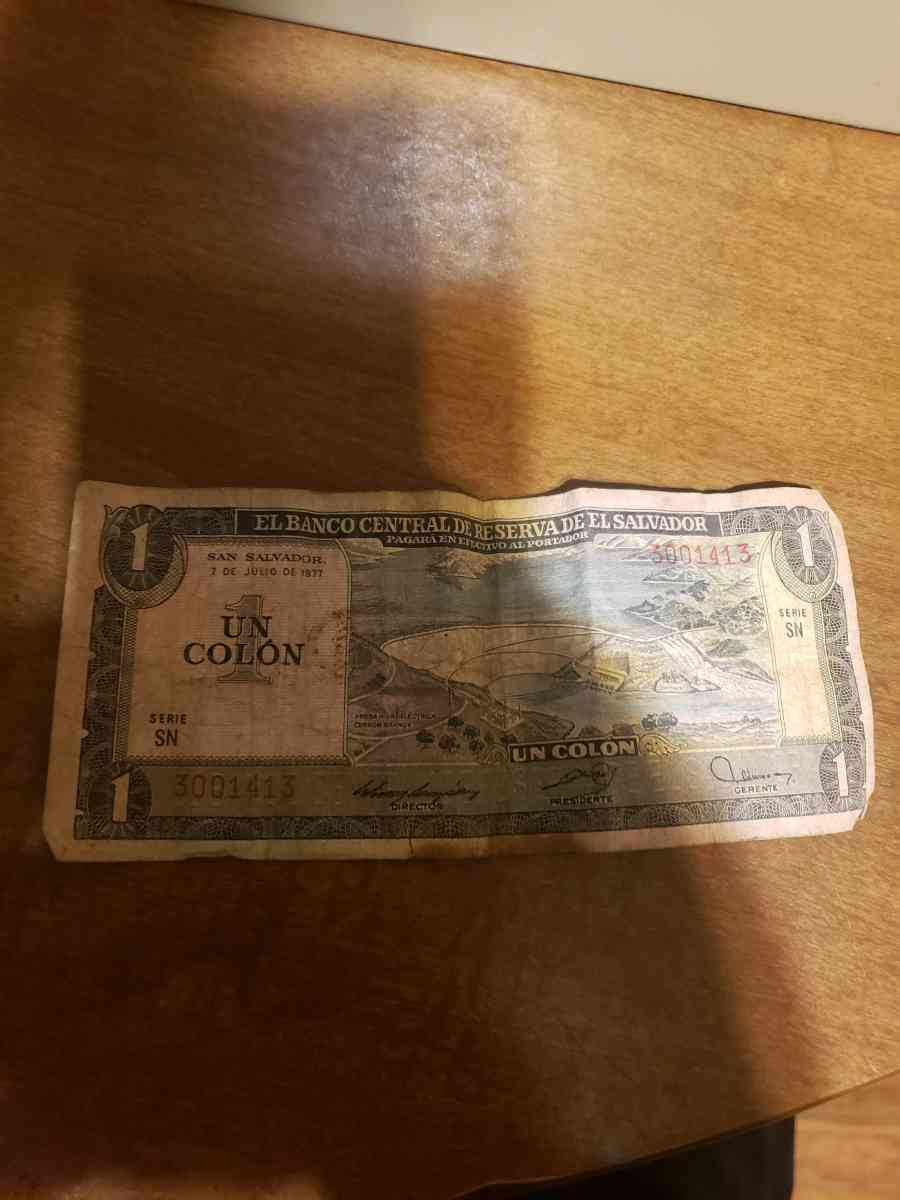 1979 Un Colon Bank Note - Suffield, Connecticut