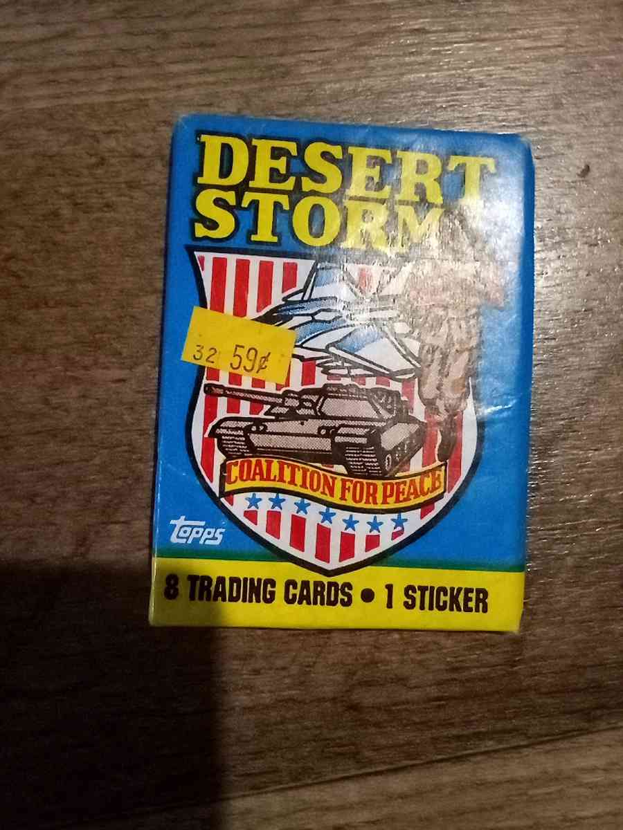 4 sealed packs of desert Storm cards - Mc Minnville, Tennessee - FleaMarketBay