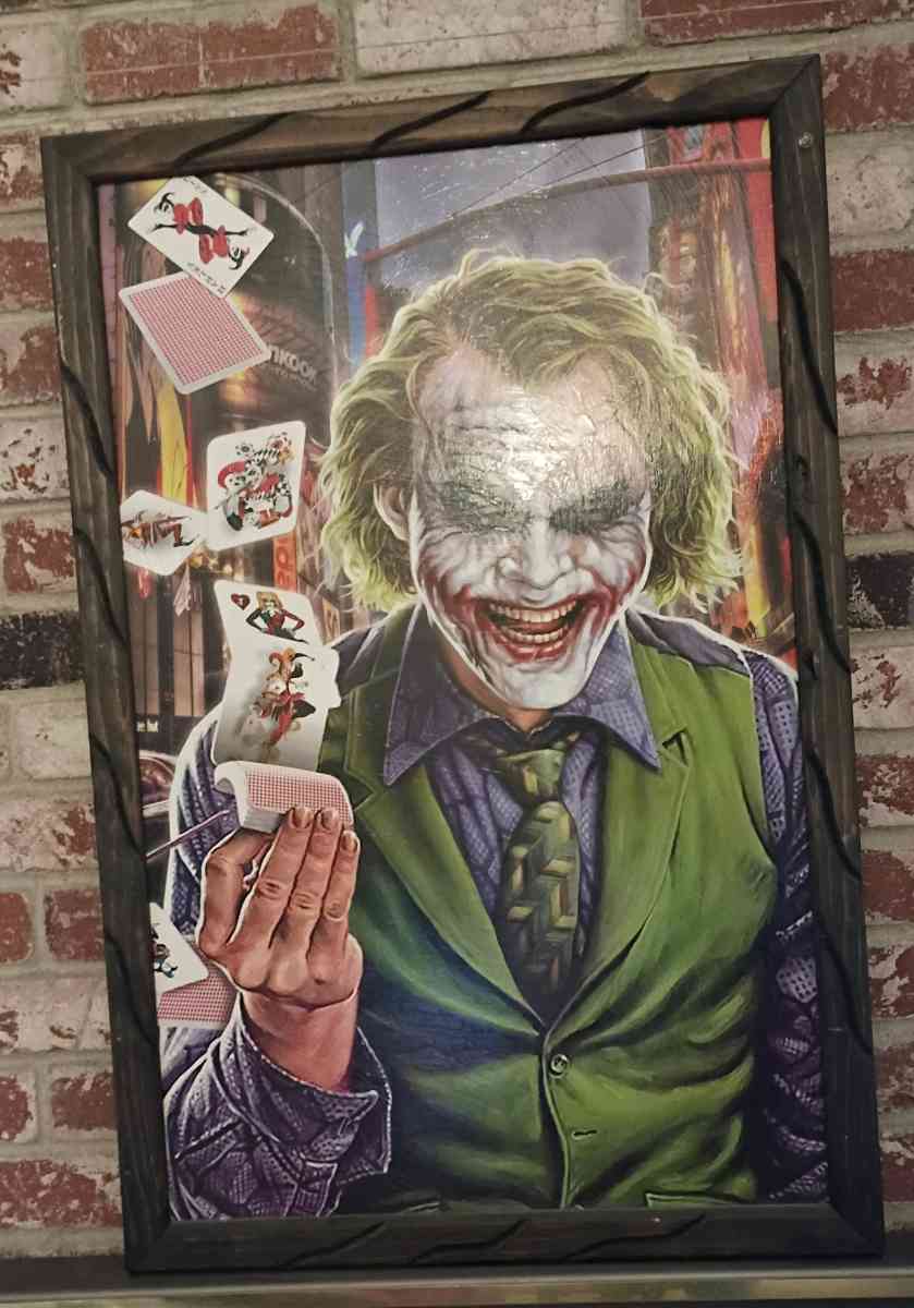 framed Joker Painting - North Highlands, California - FleaMarketBay