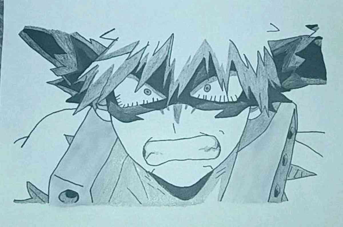 Bakugo pencil drawing - Addison, Michigan