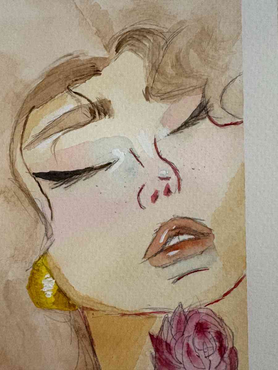 Siren original painting by Jasmine Jenkins - Abilene, Texas - FleaMarketBay