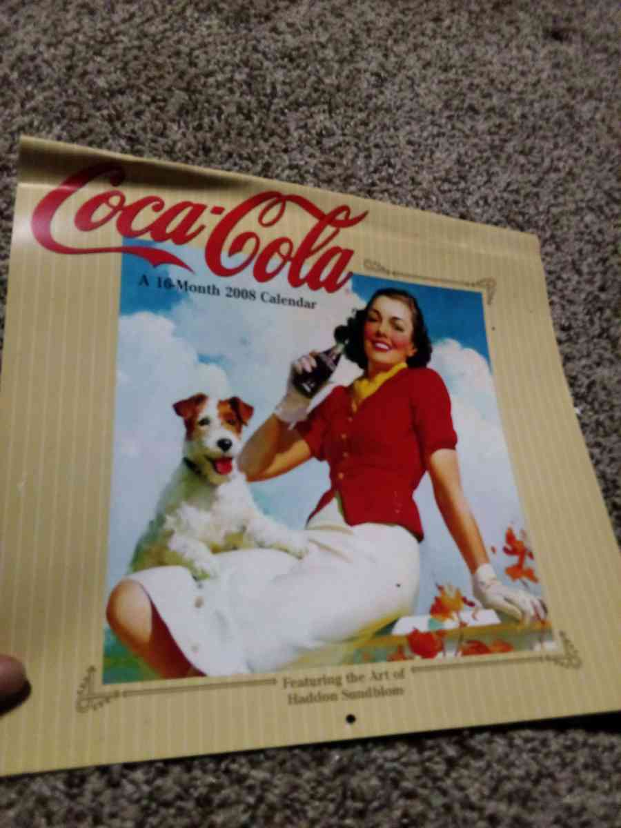 coca cola calender 2008 16 month calender - Mc Minnville, Tennessee