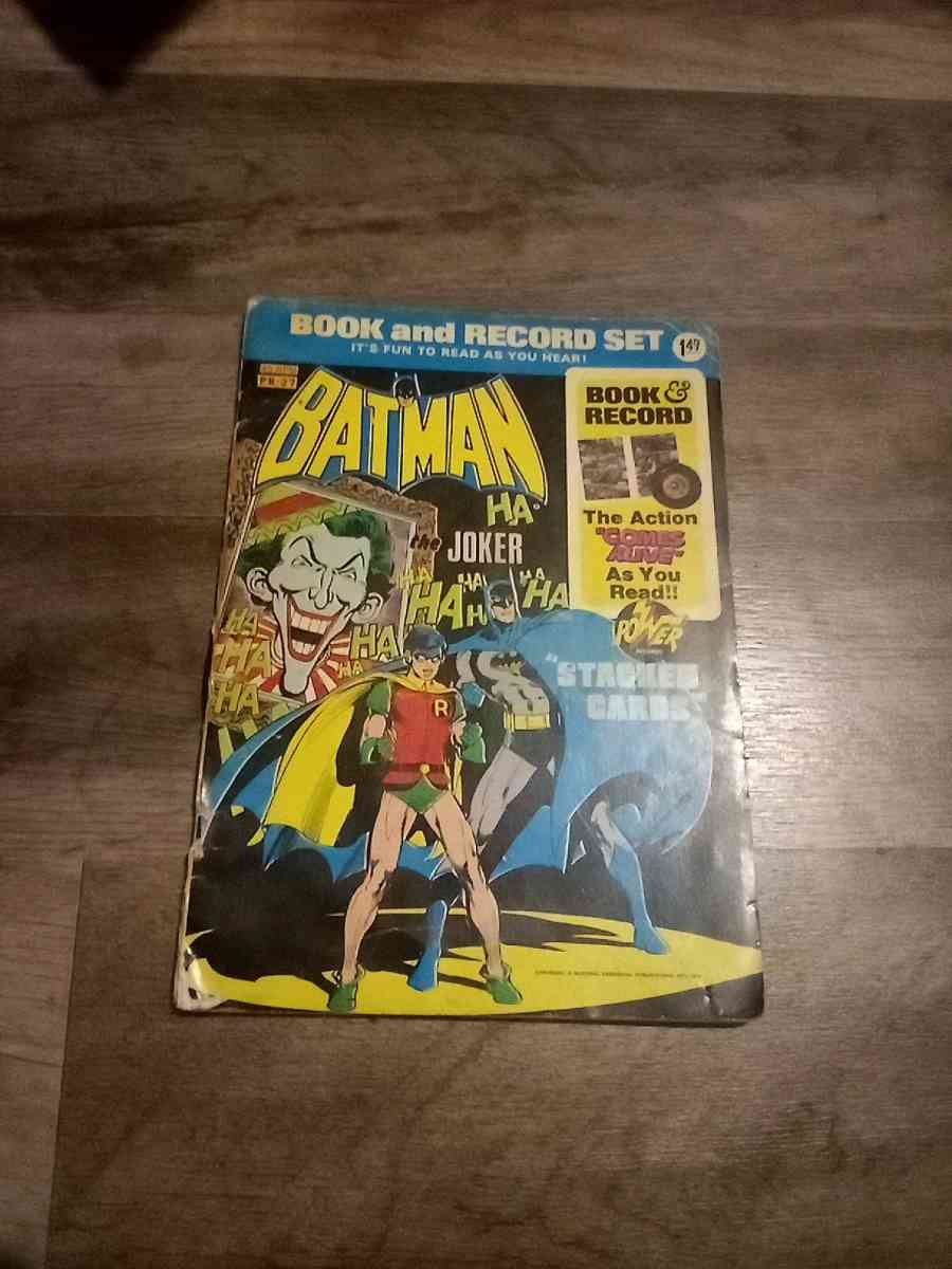 Batman comic book with record 1973 - Mc Minnville, Tennessee