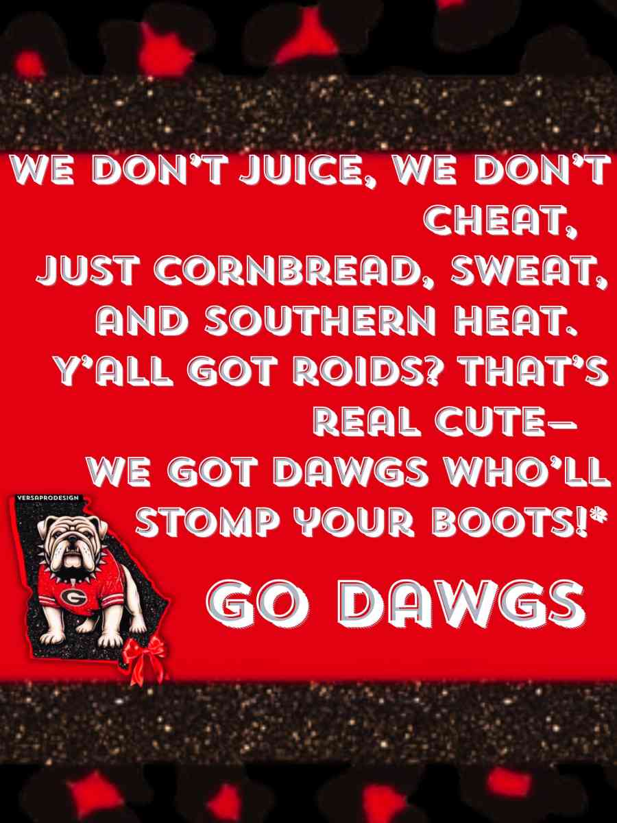 Ga Bulldog Quotes and Riddled Art In A Frame - Acworth, Georgia - FleaMarketBay