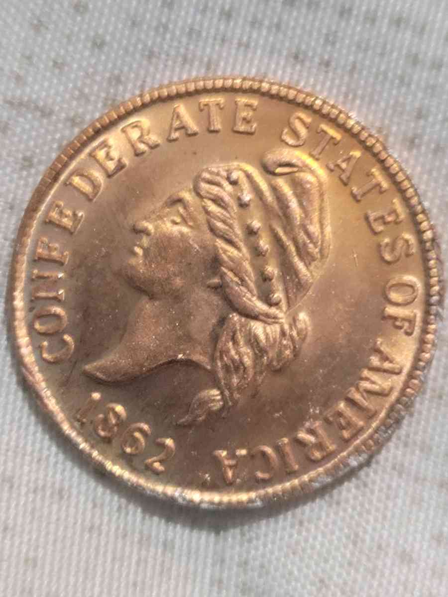 1862 confederate penny - Brighton, Michigan