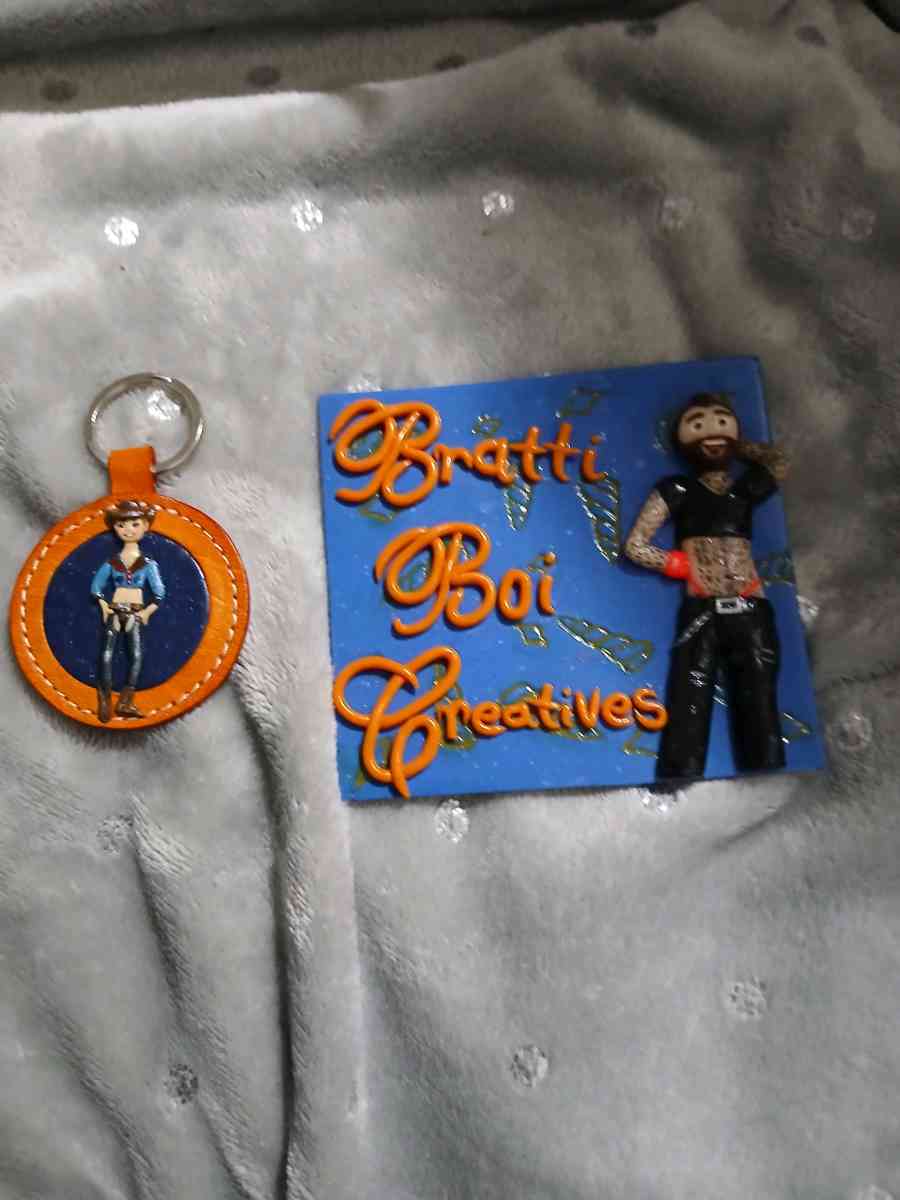 Handmade Keychain Gay Cowboy - Boston, Massachusetts