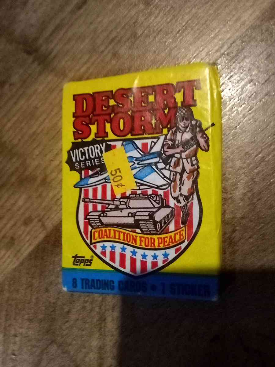 4 sealed packs of desert Storm cards - Mc Minnville, Tennessee - FleaMarketBay