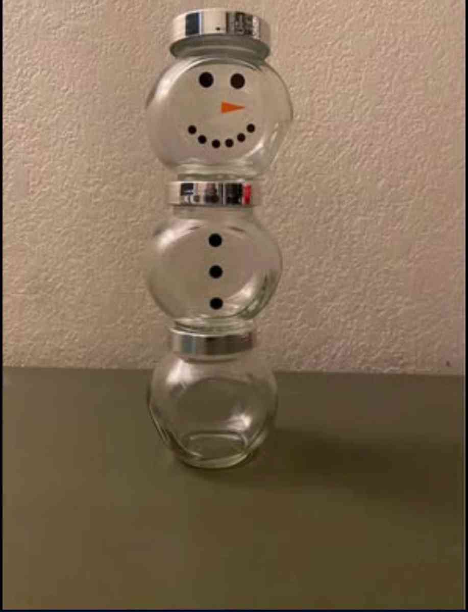 Hot chocolate jar snowman - San Jose, California - FleaMarketBay
