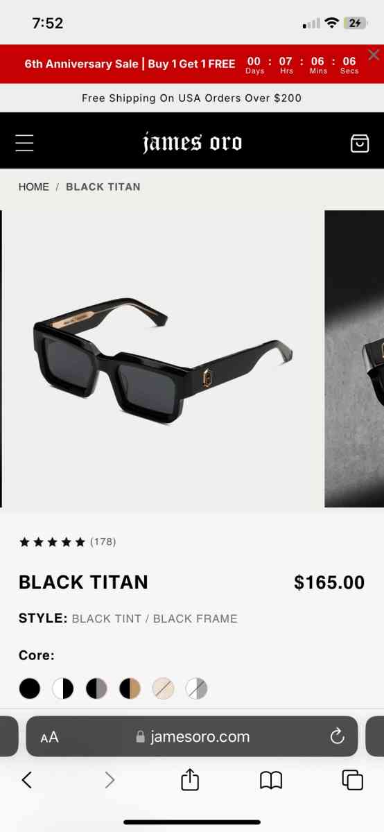 James ore glasses - Cleveland, Ohio - FleaMarketBay