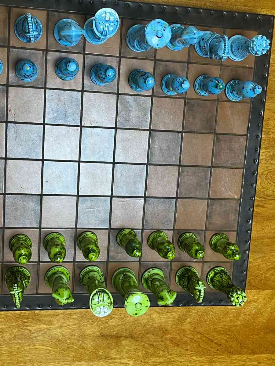 Own a Piece of Functional Art This rare handcrafted ceramic chess - Fort Lauderdale, Florida - FleaMarketBay