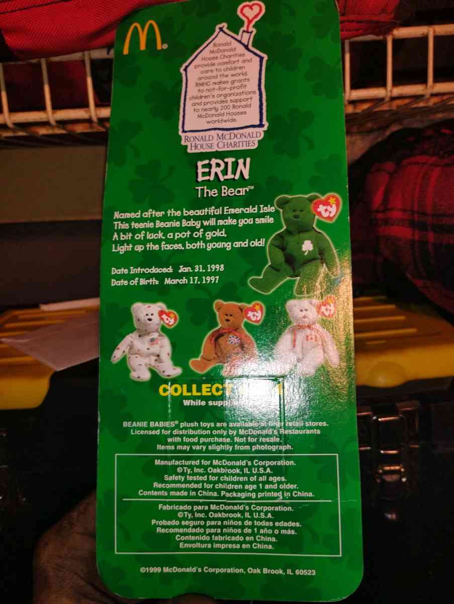 erin the bear McDonalds unopened - Knoxville, Tennessee - FleaMarketBay