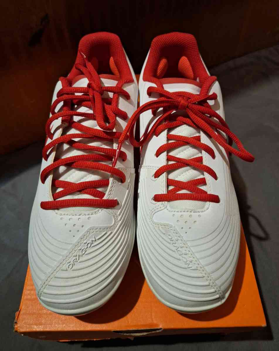 Nike Lunar Hyperdiamond Womens RedWhite Softball Cleats - Buckingham, Virginia - FleaMarketBay
