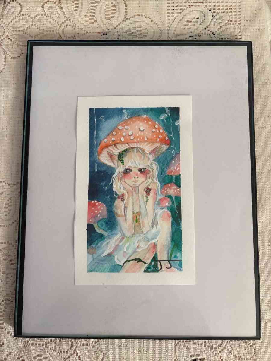 Pluviophile Original painting by Jasmine Jenkins - Lubbock, Texas