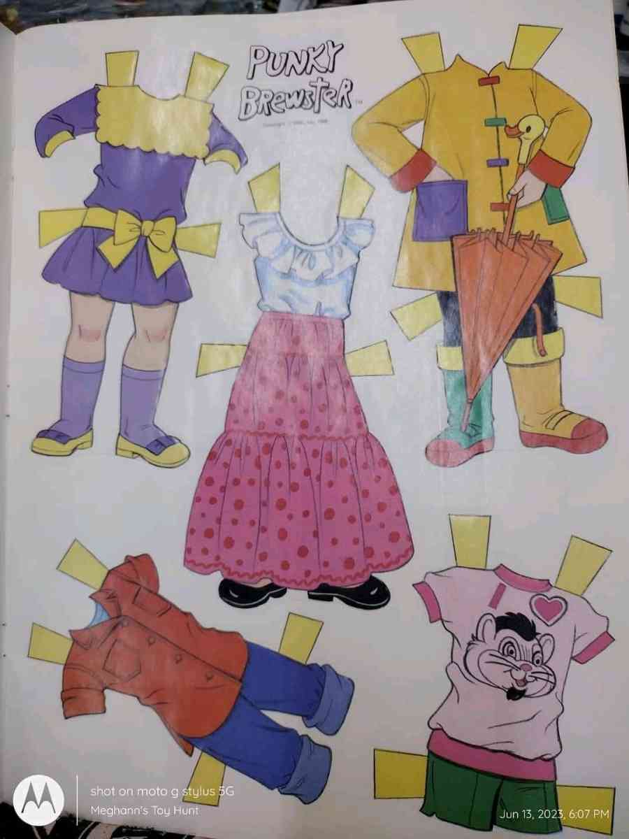 Vtg Unused Punky Brewster Paperdoll Book - Saint Charles, Missouri - FleaMarketBay