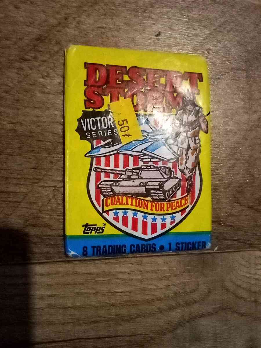 4 sealed packs of desert Storm cards - Mc Minnville, Tennessee - FleaMarketBay