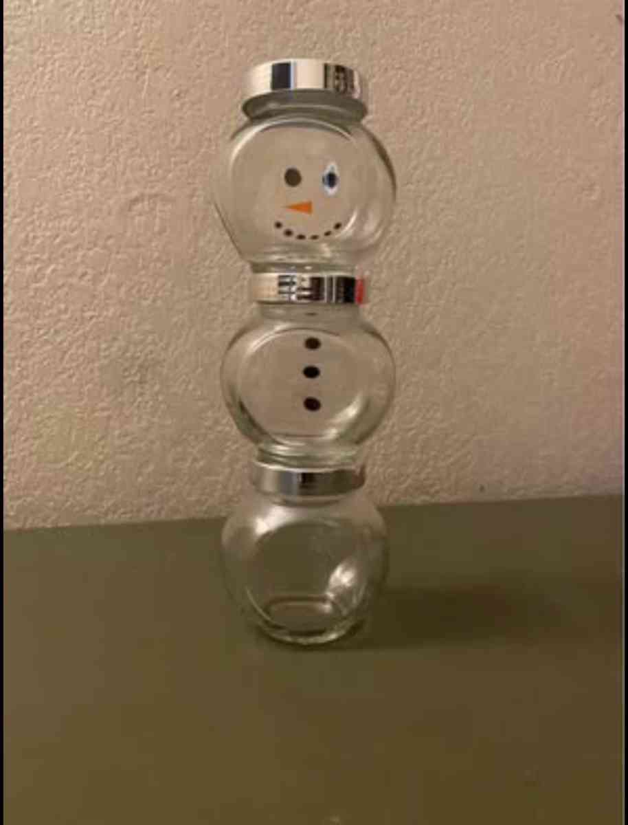 Hot chocolate jar snowman - San Jose, California - FleaMarketBay