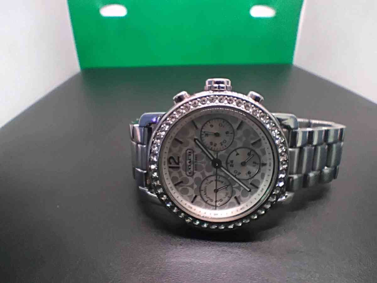 Womens Coach watch with diamonel - Chicago, Illinois - FleaMarketBay