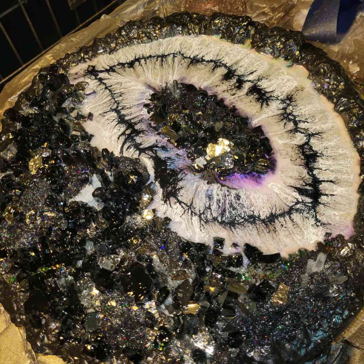 Geode Epoxy Resin Artwork - Rochester, New Hampshire - FleaMarketBay